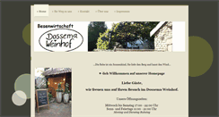 Desktop Screenshot of dossema-weinhof.de